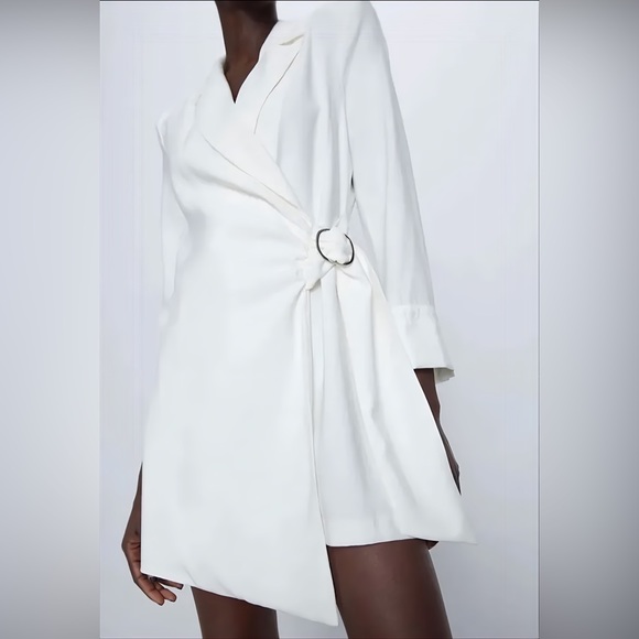 Zara White blazer dress Jumpsuit - Picture 8 of 13